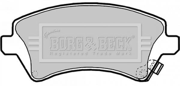 BORG & BECK stabdžių trinkelių rinkinys, diskinis stabdys BBP1769